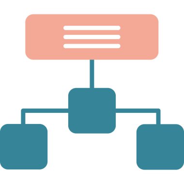 ağ paylaşım simgesi basit illüstrasyon.