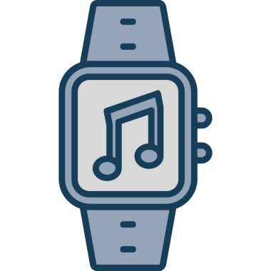 Müzik simgesinin vektör illüstrasyonu