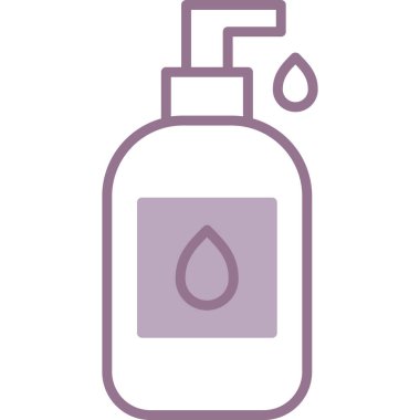 Su şişesi ikonu. vektör illüstrasyonu