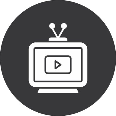 video simgesi, vektör illüstrasyonu