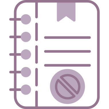 Belge. Web simgesi basit illüstrasyon