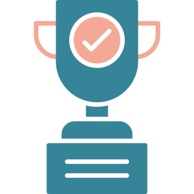 Kupa. Web simgesi basit tasarım