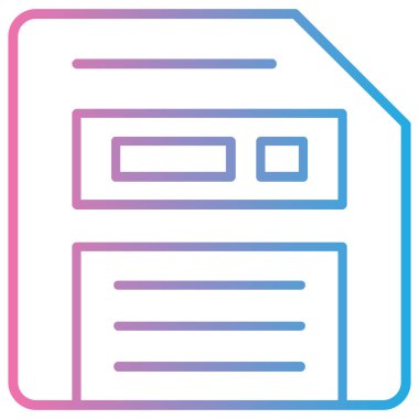 Dosya. Web simgesi basit illüstrasyon