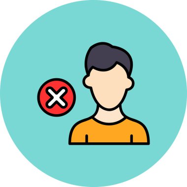 kullanıcı düz simgesi, vektör, illüstrasyon