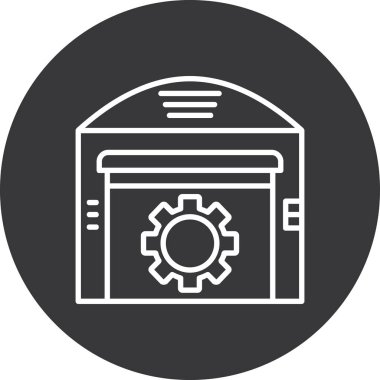 iş yönetimi simgesi, basit vektör illüstrasyonu