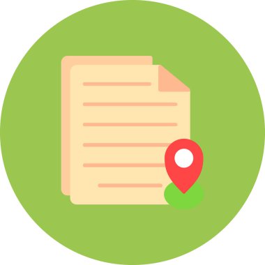 Harita konumu vektör simgesi