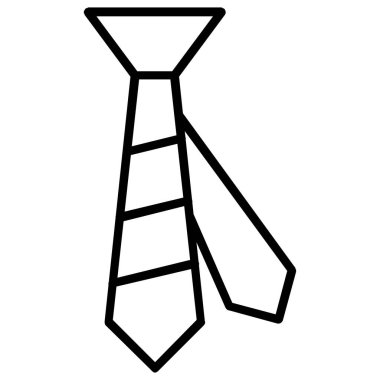 Kravat. Web simgesi basit illüstrasyon