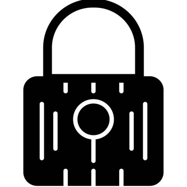 kilit simgesi, vektör illüstrasyonu