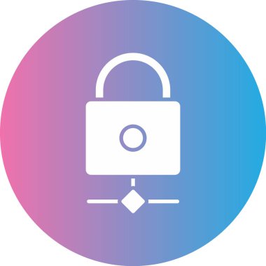 Kilit. Web simgesi basit tasarım