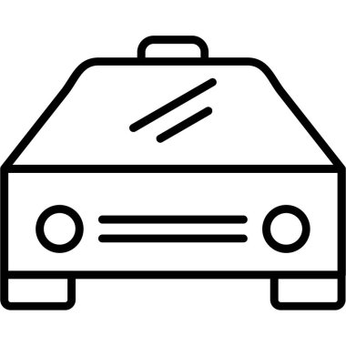 - Araba. Web simgesi basit illüstrasyon