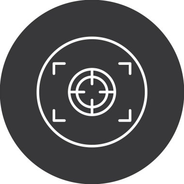 Modern b 'nin vektör illüstrasyonu hedef simgesinden yoksun