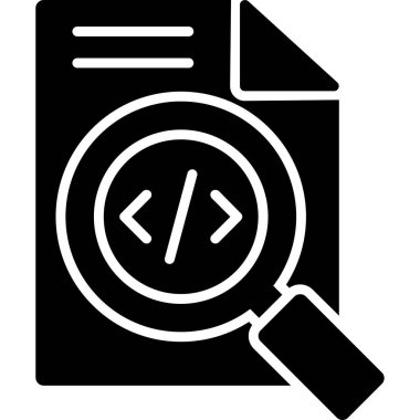 Veri analizi vektör satırı simgesi