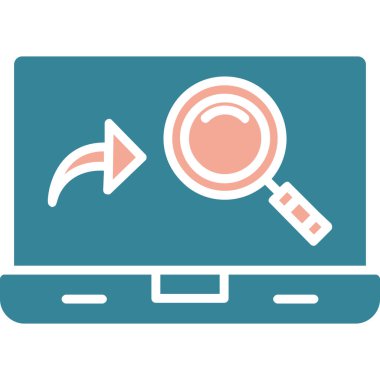 Arama ve silme simgesi. vektör