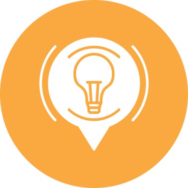 ampul simgesi vektör illüstrasyonu