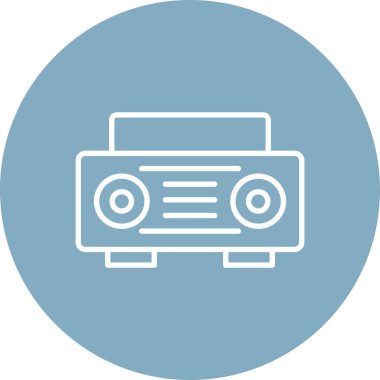 Modern b 'nin vektör illüstrasyonu simge müziğinden yoksun