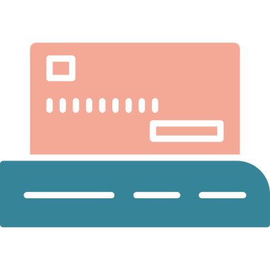 Kart. Web simgesi basit illüstrasyon