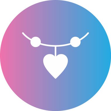 Kalp ikonu vektör illüstrasyonu