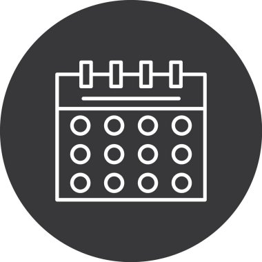 vektör Takvimi Simgesi illüstrasyonu