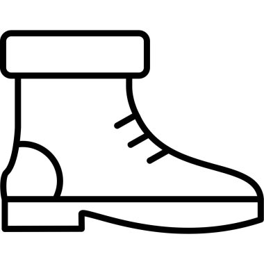 Ayakkabı simgesi, vektör çizimi