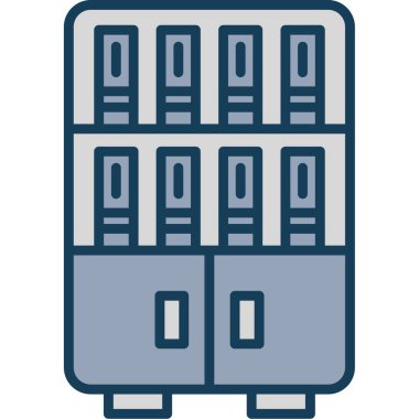 veri merkezi vektör simgesi düzenlenebilir