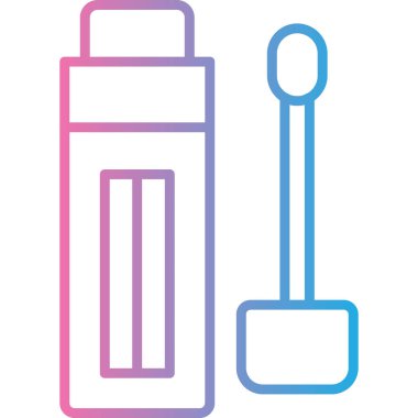 fırça ve toz boya. Basit tasarım. vektör illüstrasyonu