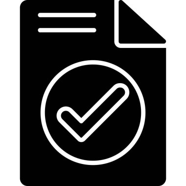 Kontrol listesi simgesi vektör illüstrasyonu