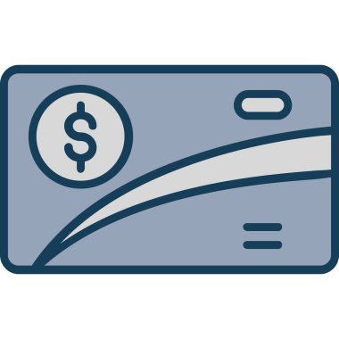 Bill doları izole para simge vektör çizim tasarım