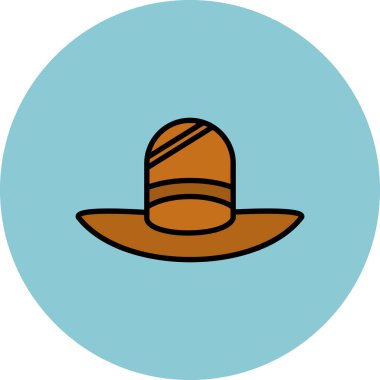 Çubuklu bir şapkanın vektör çizimi