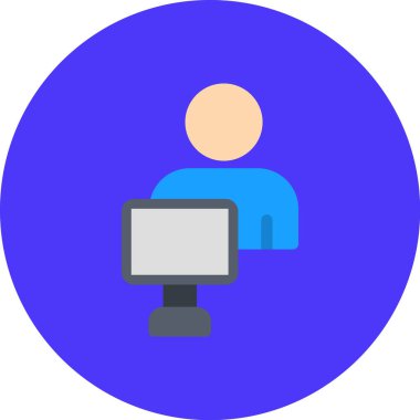 Bilgisayar. Web simgesi vektör illüstrasyonu