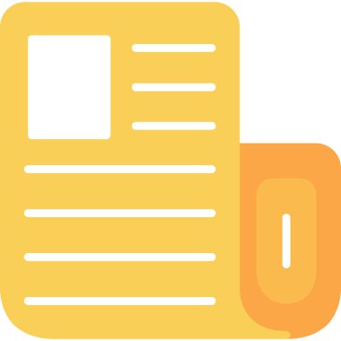 belge simgesi, vektör çizimi