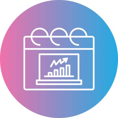 grafik simgesinin vektör illüstrasyonu