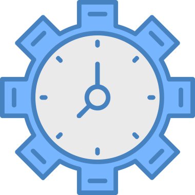 Saat. Web simgesi basit illüstrasyon