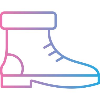 Ayakkabı. Web simgesi basit illüstrasyon