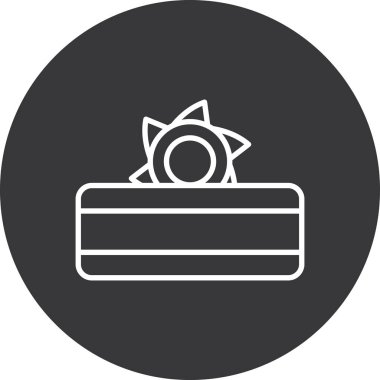 Pasta Simgesinin Vektör illüstrasyonu