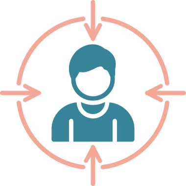 man simgesi, vektör illüstrasyonu