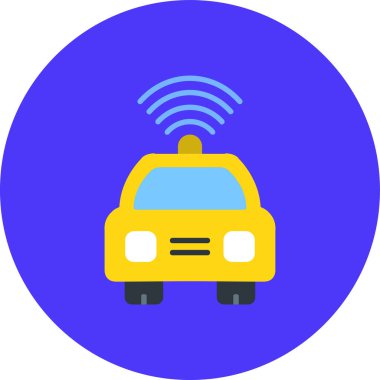 Kablosuz. Web simgesi basit illüstrasyon