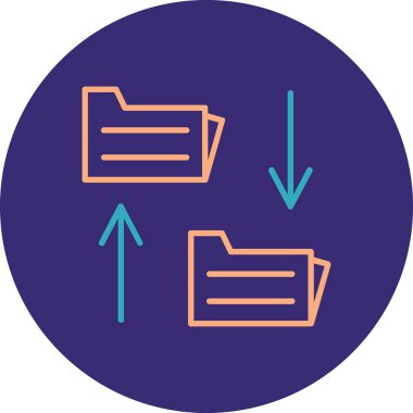 Dosya. Web simgesi basit illüstrasyon