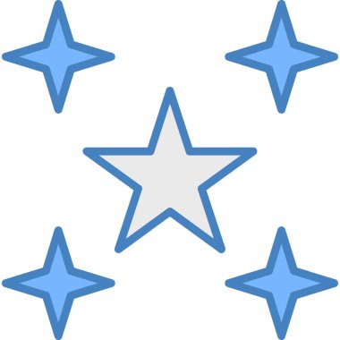 yıldız simgesi, vektör çizimi