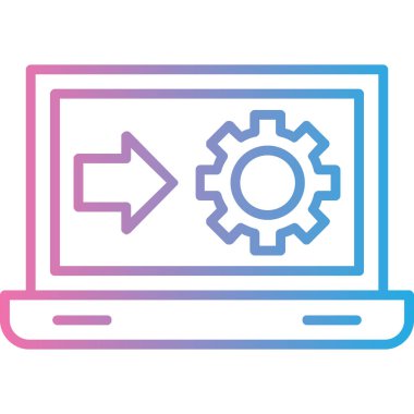 Web tasarımı ve geliştirme renk simgesi. vektör