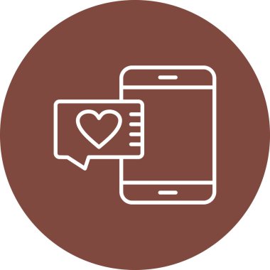 Cep telefonu simgesi, vektör illüstrasyonu