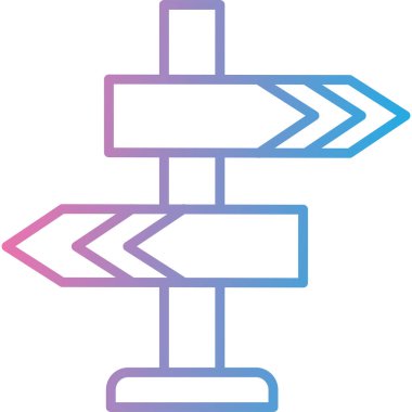 ok simgesi, vektör illüstrasyonu beyaz arkaplanda izole edildi