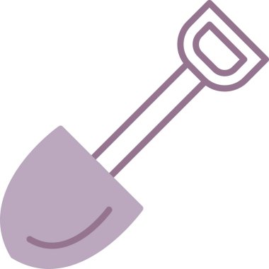 Kürek. Web simgesi basit illüstrasyon