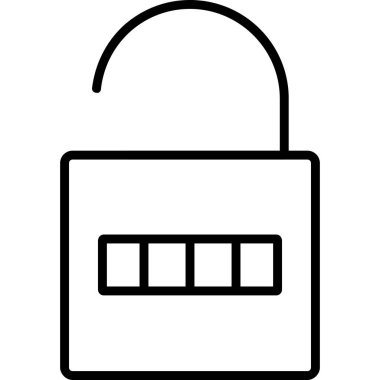 güvenlik kilidi simgesi, özet biçimi