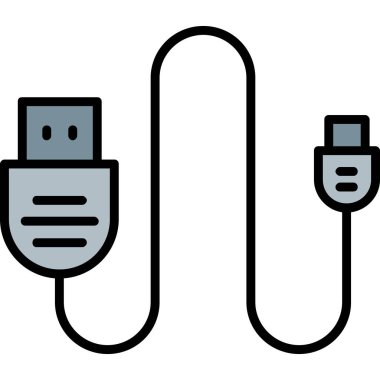 kablo tıkacı vektör illüstrasyonu