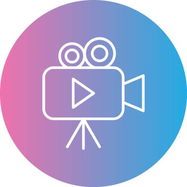 Kamera. Web simgesi basit illüstrasyon