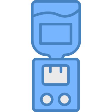 Elektronik cihaz. Web simgesi basit illüstrasyon