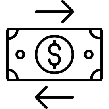 para değişimi simgesi vektörü