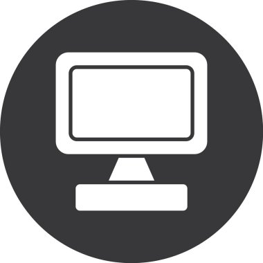 Bilgisayar izleyici simgesi ana hat biçiminde