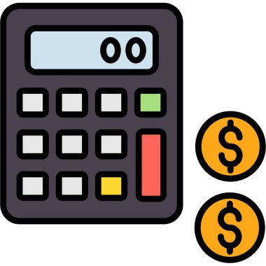 Dolar. Web simgesi basit illüstrasyon