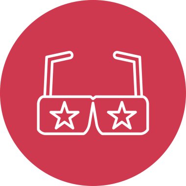 güneş gözlüğü ikonu vektör illüstrasyonu